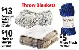 Ocean State Job Lot Throw Blankets offer