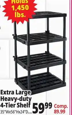 Ocean State Job Lot Maxit 5-Tier Heavy-Duty Plastic Shelving Unit offer