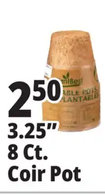 Ocean State Job Lot PlantBest Plantable 3.25 Coconut Coir Pots 8 Count offer