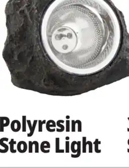 Ocean State Job Lot Outdoor Living Accents Resin Stone Solar Light offer