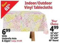 Ocean State Job Lot Indoor/Outdoor Tablecloths offer