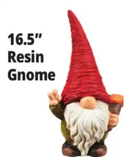 Ocean State Job Lot Outdoor Living Accents Resin Garden Gnome 16.5 offer