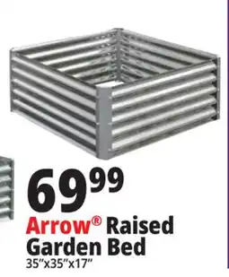 Ocean State Job Lot Galvanized Raised Garden Bed 35 x 35 x 17 offer
