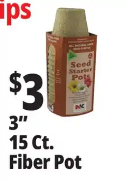 Ocean State Job Lot NK Lawn & Garden All Natural Fiber 3 Round Seed Starter Pots 15 Pots offer