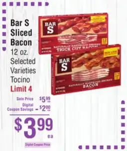Smart & Final Bar S Sliced Bacon offer