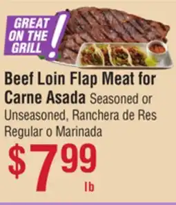 Smart & Final Beef Loin Flap Meat for Carne Asada offer