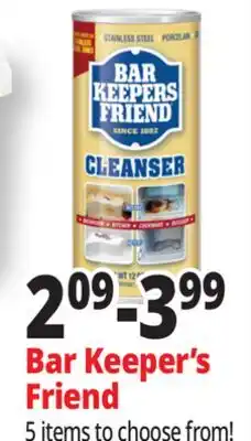 Ocean State Job Lot Bar Keepers Friend Powder Cleanser 12 oz offer