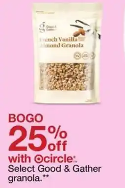 Target Select Good & Gather granola offer