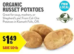 New Seasons Market Organic russet potatoes offer
