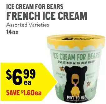 New Seasons Market Ice cream for bears french ice cream offer