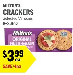 New Seasons Market Milton's crackers offer