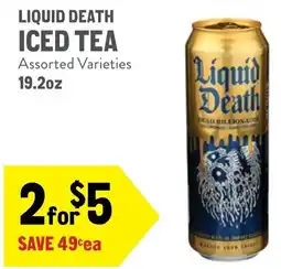 New Seasons Market Liquid death iced tea offer