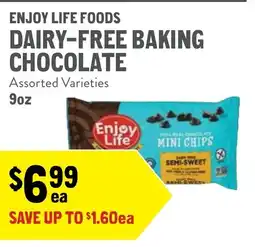 New Seasons Market Enjoy life foods dairy-free baking chocolate offer