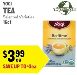 New Seasons Market Yogi tea offer