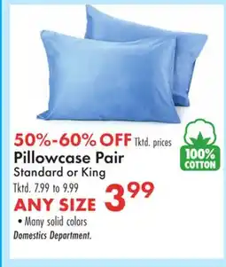 Boscov's Pillowcase Pair offer