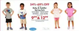 Boscov's Baby & Toddler Spring Sets offer