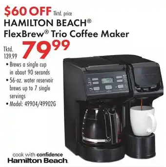 Boscov's HAMILTON BEACH FlexBrew Trio Coffee Maker offer