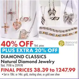 Boscov's DIAMOND CLASSICS Natural Diamond Jewelry offer