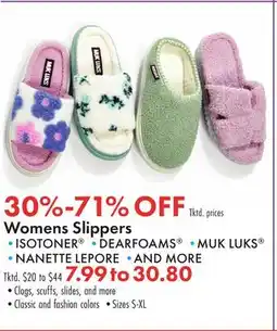Boscov's Womens Slippers offer