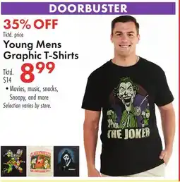Boscov's Young Mens Graphic T-Shirts offer