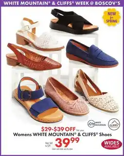 Boscov's Womens WHITE MOUNTAIN & CLIFFS Shoes offer