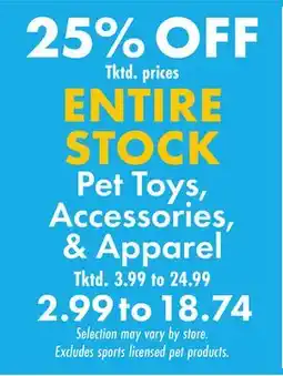 Boscov's Pet Toys, Accessories, & Apparel offer