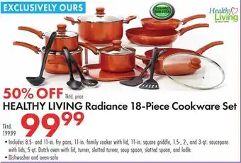 Boscov's HEALTHY LIVING Radiance 18-Piece Cookware Set offer