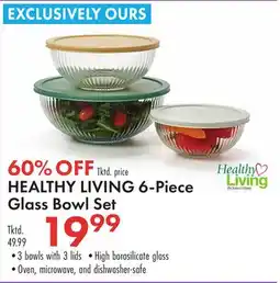 Boscov's HEALTHY LIVING 6-Piece Glass Bowl Set offer