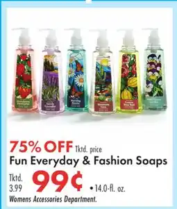 Boscov's Fun Everyday & Fashion Soaps offer