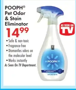 Boscov's POOPH Pet Odor & Stain Eliminator offer