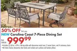 Boscov's Carolina Coast 7-Piece Dining Set offer