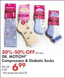 Boscov's DR. MOTION Compression & Diabetic Socks offer