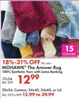Boscov's MOHAWK The Answer Rug offer