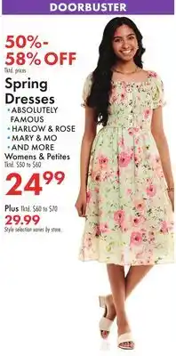 Boscov's Spring Dresses offer