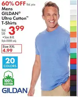 Boscov's Mens GILDAN Ultra Cotton T-Shirts offer