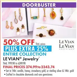 Boscov's LE VIAN Jewelry offer