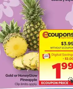 Weis Markets Gold or HoneyGlow Pineapple offer