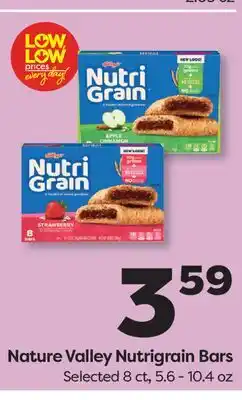 Weis Markets Nature Valley Nutrigrain Bars offer