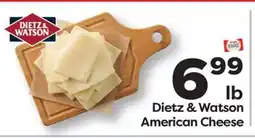 Weis Markets Dietz & Watson American Cheese offer