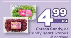 Weis Markets Cotton Candy, or Candy Heart Grapes offer