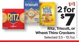 Weis Markets Ritz, Triscuit, or Wheat Thins Crackers offer