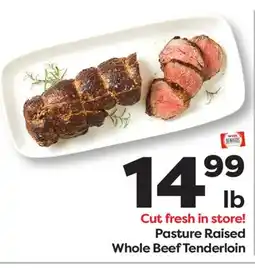 Weis Markets Pasture Raised Whole Beef Tenderloin offer