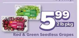 Weis Markets Red & Green Seedless Grapes offer