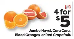 Weis Markets Jumbo Navel, Cara Cara, Blood Oranges or Red Grapefruit offer