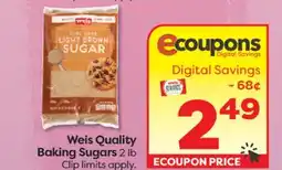 Weis Markets Weis Quality Baking Sugars offer