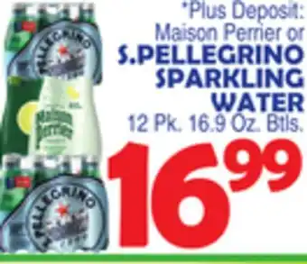 Bravo Supermarkets S. PELLEGRINO SPARKLING WATER offer