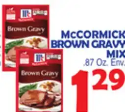 Bravo Supermarkets MCCORMICK BROWN GRAVY MIX offer