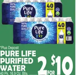 Bravo Supermarkets PURE LIFE PURIFIED WATER offer