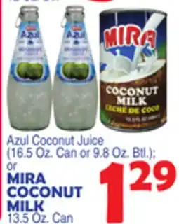 Bravo Supermarkets MIRA COCONUT MILK 13.5 Oz. Can offer