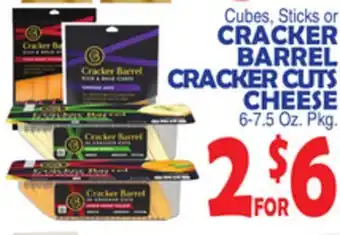 Bravo Supermarkets CRACKER BARREL CRACKER CUTS CHEESE offer